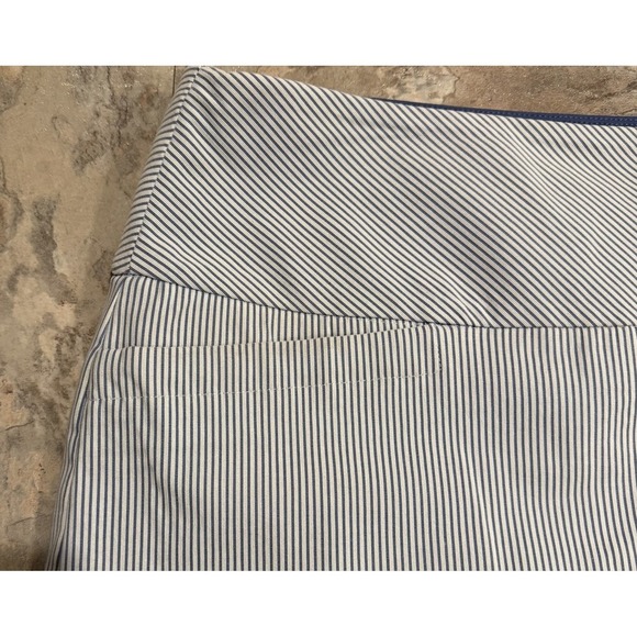 S.C. & CO Womens Small Blue White Striped Skort Pull On Preppy Sporty Casual - Picture 2 of 10
